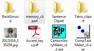 Zobrazení střední ikony
