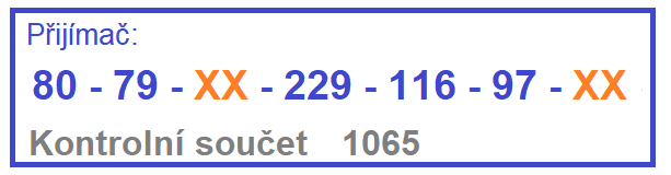Vysílač odeslal zprávu, ale přišla poškozená. Oprav ji. Jaké slovo je ve zprávě?